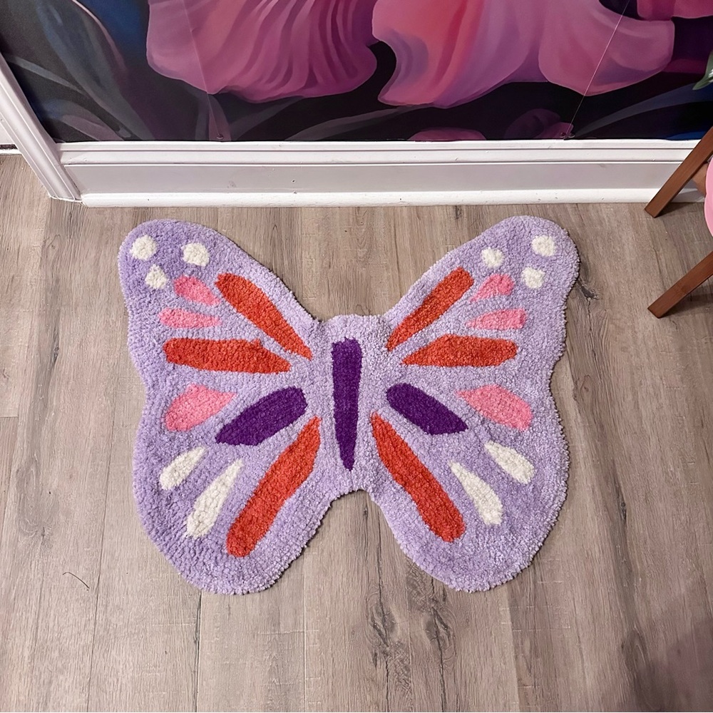 Y2K Butterfly Rug - Picture 2 of 4